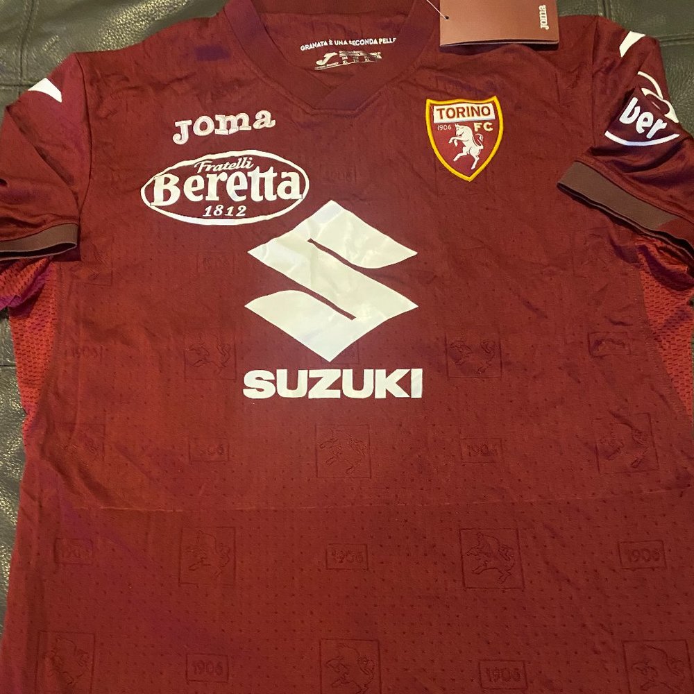 Joma brand ITALY Serie A FC TORINO Men's JERSEY Sz M,L,XL New with tags